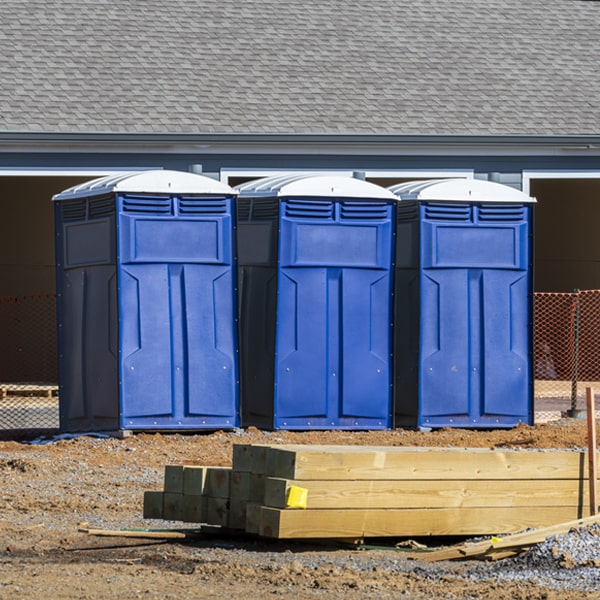 how can i report damages or issues with the portable toilets during my rental period in Kinzers PA